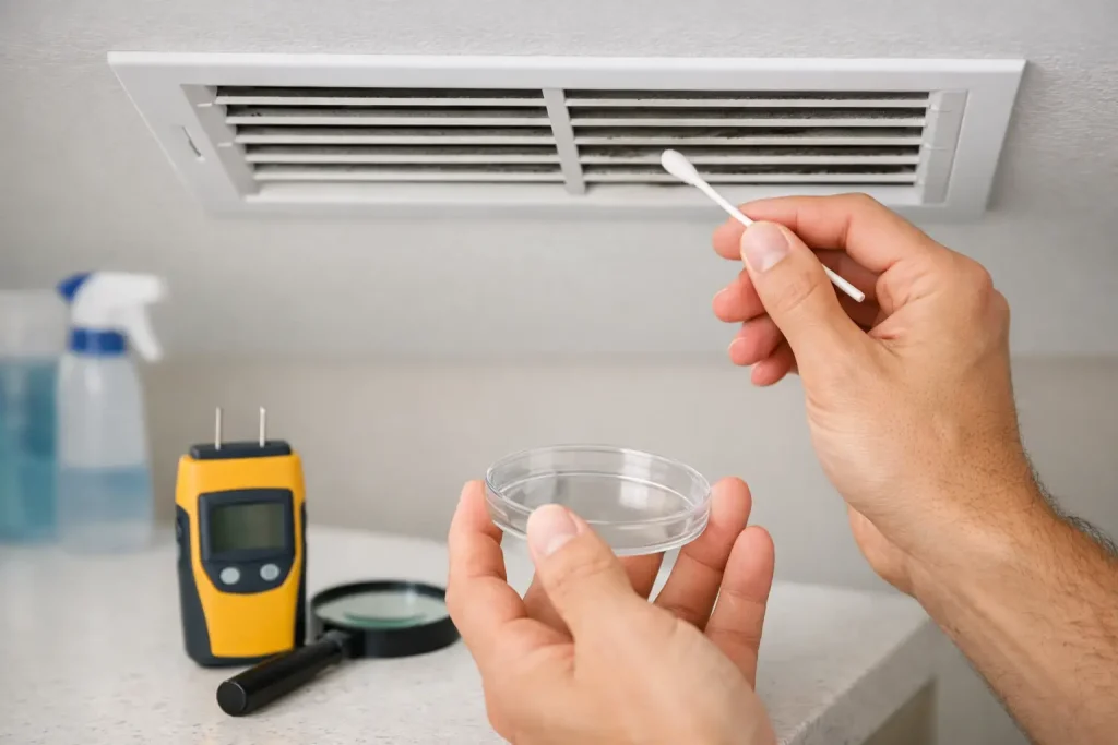 How to Test AC Vents for Mold Safely at Home