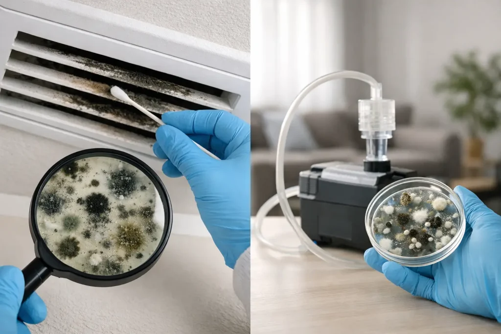 AC Vent Mold Test vs Air Sampling Compared